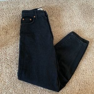 Zara new black mom jeans
